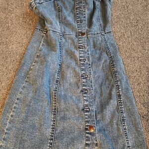 Denim Button-Up Dress